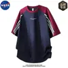 Conjunto de Camiseta de Manga Curta e Shorts de Alta Qualidade da Marca NASA para Homens, Verão, Sensação de Gelo, Respirável, Casual, Tendência, Moda, Conjunto Completo