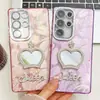 Funda de Teléfono Móvil Espejo IMD Electrochapado de Oso Adecuada para Apple 16E Película para Lente 15Pro Estilo Girly 14 Sentido de Alta Gama 13