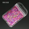 Lentejuelas para uñas tamaño mixto lentejuelas hexagonales láser glitter hexagonal colorido para uñas bolsa 10g transfronterizo
