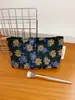 Bolsa de Maquiagem Bordada Floral de Alta Qualidade Transfronteiriça para Mulheres, Bolsa de Armazenamento Interno Portátil de Grande Capacidade, Bolsa de Mão, Necessaire
