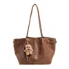 Bolso Tote Retro de Gran Capacidad para Mujer 2025 Invierno Nueva Tendencia de Moda Maillard Bolso de Hombro Único