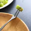 Venta Directa de Fábrica Tenedor de Fruta Grueso de Acero Inoxidable Vajilla Creativa Estilo Coreano para Uso Doméstico Tenedor de Postre de Fruta Tenedor de Ensalada
