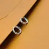 Aretes de doble capa de zirconia cúbica estilo japonés y coreano, aretes de argolla pequeños, no es necesario quitárselos, modernos y elegantes, unisex, adecuados para el uso diario