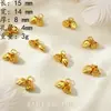 Acessórios de joia em liga que preservam a cor método antigo ouro de areia duas vidas feliz boa sorte contas espaçadoras corda de tecelagem diy fio de contas artesanal para amarrar pequenos acessórios