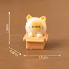 Paisaje en Miniatura Creativo Lindo Gatito Siamés Muñeco Decoración DIY Accesorios para Colgar Mini Coche Adornos de Escritorio