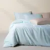 Conjunto de Três Peças com Fronha e Capa de Edredom Cor Sólida Refrescante 100% Fibra de Liocel, Suporte Transfronteiriço para Customização OEM/ODM