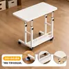 Mesa de Computador Móvel Personalizada Placa Espessada Ajustável em Altura Mesa para Dormitório Estudo Prateleira de Armazenamento Multicamadas Tampo de Mesa com Cantos Arredondados