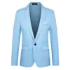 Chaqueta de Traje para Hombre Casual de Negocios Profesional Traje Formal Solapa Ajustada Boda Mono Chaqueta de Traje de una Pieza para Hombre