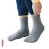 Calcetines de terciopelo a media pierna para hombre, calcetines para suelo tipo alfombra, calcetines de terciopelo de coral, calcetines gruesos de toalla cálidos para dormir, venta al por mayor