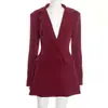 Para Comercio Exterior Europeo y Americano Transfronterizo Ropa de Mujer, Popular en Aliexpress, Vestido Blazer de Manga Larga Estilo Commuter de Gama Alta Otoño