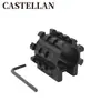 Suporte de Mira para Braçadeira de Tubo de Cinco Trilhos Braçadeira de Tubo de 25mm com Braçadeira de Espelho de Trilho Braçadeira de Tubo de Cinco Trilhos com Chave Braçadeira de Mira