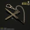 Fengshen Mini Shang Wang Jian Zhou Wu Wang Ji Fa Ghost Hou Di Yi Jian Llavero Colgante de Aleación Cuchillo de Desempaque Joyería