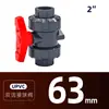 Válvula de esfera em UPVC GB grau industrial para tubo de água válvula de esfera de junta dupla válvula de esfera resistente a ácido e álcali químico válvula de esfera de junta dupla