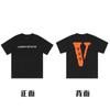 En stock Vlone High Street Big V Mariposa Letra Calavera Esqueleto Limitado Big V Colección Casual Camiseta de Manga Corta para Hombres y Mujeres