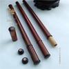 Zhengda Xiangdao Bambu e Madeira Artesanato Velho Bambu Vermelho com Madeira de Ébano Longo Tubo de Incenso com Inserção de Incenso
