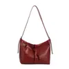Bolso de hombro para debajo del brazo de moda transfronterizo 2026, bolso de mano tejido de gran capacidad, bolso cruzado tipo cubo