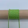 Em estoque corda de poliéster 2mm com núcleo torcido, corda de guarda-chuva mesclada, puxador de bolsa, tecelagem manual, corda para pendurar DIY, decoração de cauda de puxar à prova de vento, pingente de gota