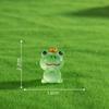 Miniatura de Paisaje Micro Creativo Mini Príncipe Rana Luminoso DIY Accesorios Decorativos de Resina Artesanales Adornos Pequeños de Escritorio