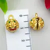 Estilo Chino Danza del León Tradicional Arena Oro Accesorios, Colgantes Esmalte Azul Quemado, Pulsera y Collar DIY Piezas de Joyería de Aleación