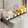 Prateleira para vão traseiro de vaso sanitário, prateleira para vão de parede sem furos, rack de armazenamento oculto, prateleira de vão com laterais alargadas e estendidas