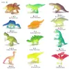Dinossauro luminoso de PVC transfronteiriço 12 dinossauros pequenos brinquedos luminosos fluorescentes brinquedos arqueológicos Tyrannosaurus pterossauro atacado