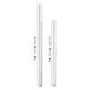 Pajilla de acero inoxidable 304 al por mayor 12/16cm pajilla para té de leche cóctel pajilla recta curva para bebida de jugo casera