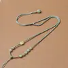 Corda para Colar Tecida à Mão Cordão para Pingente de Quatro Fios Corda de Jade Hetian Modelo Feminino