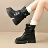 Botas Chunky de Plataforma de Suela Gruesa para Mujer Botas Individuales 2026 Otoño Nueva Llegada Más Vendidas Botas Acumuladas Botas de Pierna de Pantalón Merade Botas de Montar