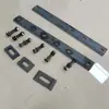 Grampos de trilho, grampos de trilho de aço para mineração, placas de junção (fish-tail plates), grampos de trilho são robustos, duráveis e têm uma longa vida útil