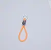 Cordão para Celular Chaveiro Destacável Anti-Perda 12cm Criativo Curto Trançado Multicolorido Amarrado Cordão para Capa de Celular