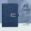 Caderno A5 Personalizado para Escritório de Negócios Couro Macio de Alto Valor Espessado com Fecho Magnético Bloco de Notas para Conferência com Logotipo Imprimível
