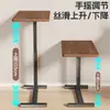 Placa de extensão de mesa com rodas, bandeja de teclado de mesa móvel, mesa de expansão de mesa lateral, suporte para computador