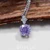 Pendientes Octagonales de Corte Rosa Milenio de Lujo Ligero de Moda, Colgante de Collar de Gama Alta, Anillo Ajustable Personalizado, Joyería para Mujer
