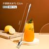 Cuchara Revólver para Café Cuchara Revólver de Mango Largo Acero Inoxidable Cuchara Pequeña Cuchara Alargada para Smoothies Cuchara Mezcladora para Tienda de Té con Leche