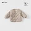 Conjunto de Ropa Infantil Youbao para Niñas Camiseta de Manga Larga Cuello Semi-Alto Chaqueta de Algodón Color Sólido Pantalones de Dos Piezas Falsos Conjunto de Tres Piezas para Niños