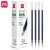 Deli 6916 Recarga de Bolígrafo Oficina Transparente 0.5mm Negro Rojo Punta de Bala Bolígrafo de Gel Recarga Papelería Mayoreo