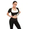 Novo estilo roupas de suor femininas roupas modeladoras íon de prata zíper europeu e americano modelador de barriga espartilho de fitness suporte para cintura e peito roupas modeladoras