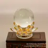 Adorno de Escritorio Flor de Loto Amatista, Bola de Buda de Ajuste Interno Citrino, Adorno de Adoración, Decoración para Oficina y Hogar