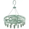Secador de meias com 36 presilhas, cabide doméstico, varal circular multi-clip para roupas íntimas, secador de roupas de bebê, cabide à prova de vento com presilhas
