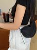 Estilo Mori Bolso de Silla de Lona Simple para Mujer Bolso de Hombro Sobaco para Viaje Diario Casual Combinable Bolso Bandolera Bolso Deportivo Tipo Dumpling Moderno