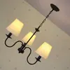 Lustre minimalista de sala de estar estilo americano, todo em cobre, adequado para vilas, lobbies de hotel e restaurantes, lustre personalizado criativo retrô de designer