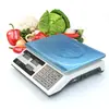 Balanza de Plataforma Pequeña con Botón de Acero 836B Escala de Precios en Inglés para Uso Comercial, Balanza Electrónica Recargable Portátil de Alta Precisión 40 kg