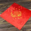 Lenços de casamento, lenços vermelhos, lenços pequenos com o caractere "" (felicidade dupla) neles, artigos de casamento, acessórios de noiva lenços por atacado