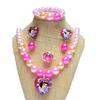 Nuevo conjunto de caja de regalo de joyería para niños, collar, pulsera, anillo, horquilla de princesa para niña, fábrica de juguetes al por mayor