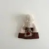 Gorro Coreano de Invierno Qiunan para Niños, Estilo Ins, Cortavientos, Tejido, Cálido, con Protección para Orejas de Bebé, Gorro de Punto, Gorro de Lana