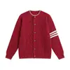 Suéter cárdigan de punto a rayas para pareja, para hombres y mujeres, otoño e invierno, estilo perezoso, chaqueta casual holgada de botones, versátil y moderna