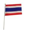 Bandera de Tailandia bandera de mano asta de plástico bandera de poliéster impresión a doble cara fábrica venta al por mayor directa se puede izar