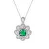 Aliexpress Popular Conjunto de Pendientes de Piedras Preciosas de Colores Retro Collar Estilo Europeo y Americano Anillo Exquisito Elegante Versátil para Mujer