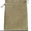 Bolsa de lino imitación faja bolsa de embalaje para joyería bolsa de lino cuerda de algodón cordón bolsa de almacenamiento para granos varios bolsa de regalo en stock