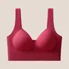 Sutiã Costas Nuas com Bojo Fixo Sem Aro, Top Esportivo Push-Up à Prova de Impacto para Yoga Feminino, Temporada de Primavera, Direto da Fábrica